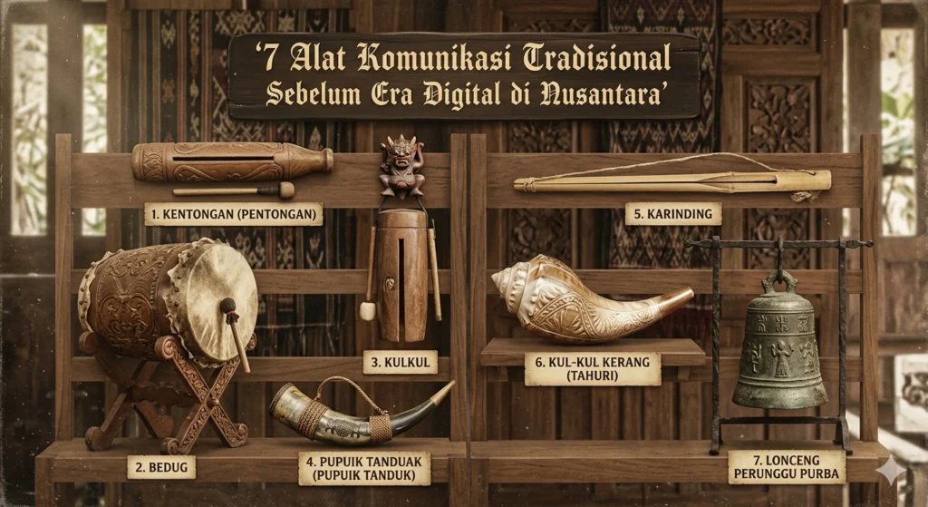7 Alat Komunikasi Tradisional Sebelum Era Digital Nusantara dan Filosofi Penggunaannya